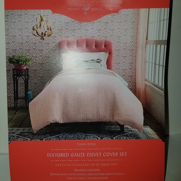 Opalhouse Bedding New Opalhouse Blush Pink Gauze Duvet Set Twinxl